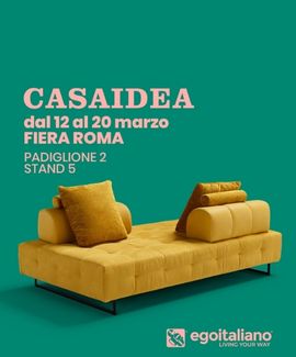 CASAIDEA 2022- Cucine & Tendenze mette in mostra il design dei divani Egoitaliano