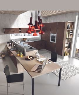 Lo spazio per lo smartworking direttamente in Cucina - ARAN Cucine & Tendenze